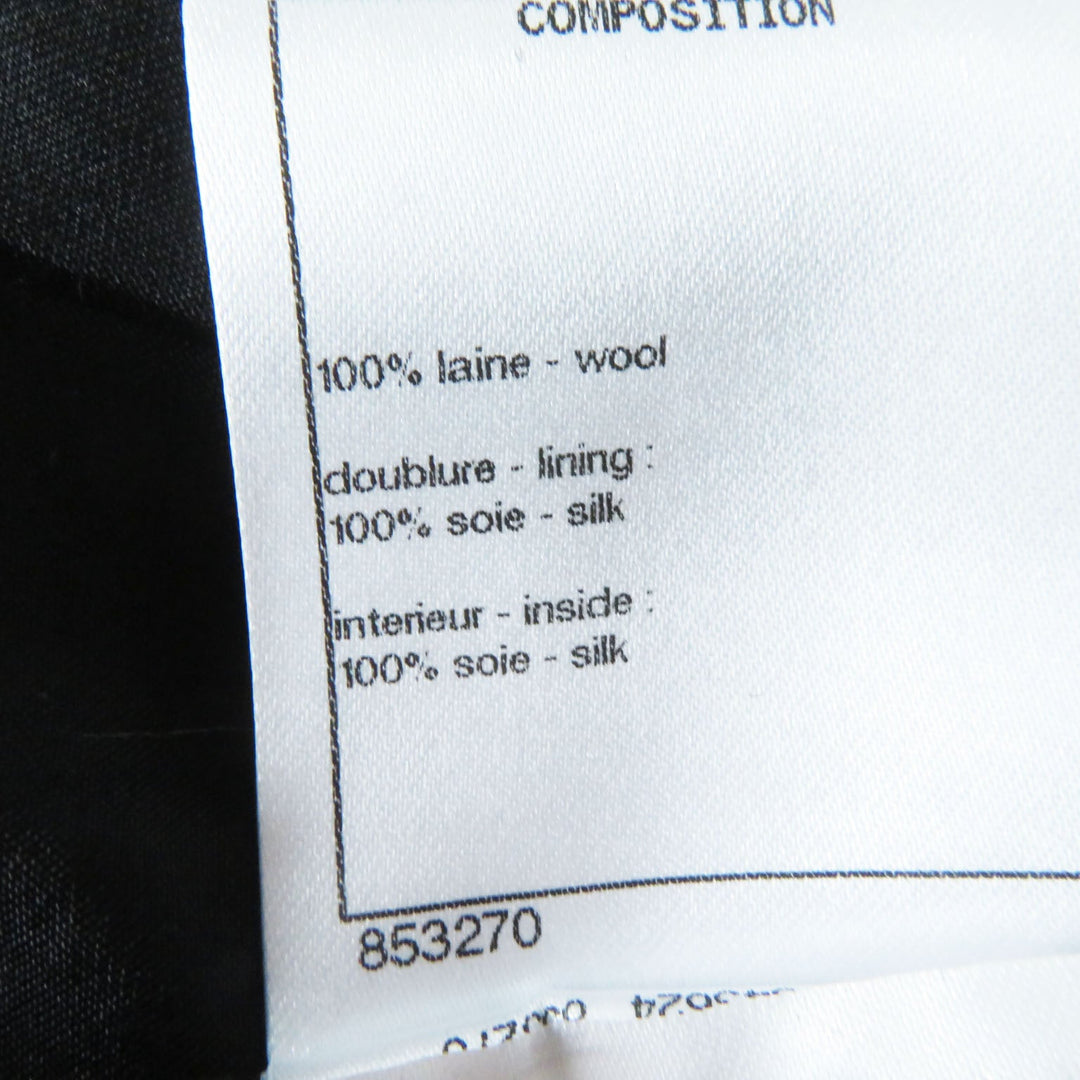 CHANEL Pants P73635 Outer: 100% wool, Lining: 100% silk, Part: 100% silk gray Women 36 Used Authentic