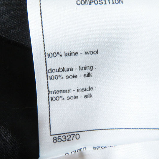 CHANEL Pants P73635 Outer: 100% wool, Lining: 100% silk, Part: 100% silk gray Women 36 Used Authentic