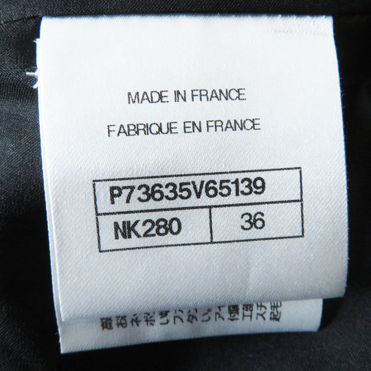 CHANEL Pants P73635 Outer: 100% wool, Lining: 100% silk, Part: 100% silk gray Women 36 Used Authentic