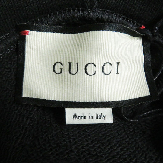 GUCCI Hoodie 626989 Main: 100% cotton black mens S Used Authentic