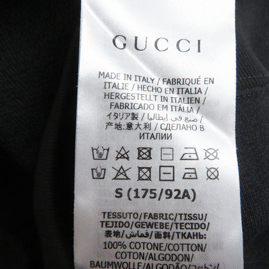 GUCCI Hoodie 626989 Main: 100% cotton black mens S Used Authentic