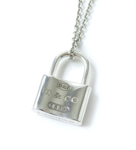 TIFFANY&Co. Necklace Main: SV925 Silver 1837 Women Used Authentic