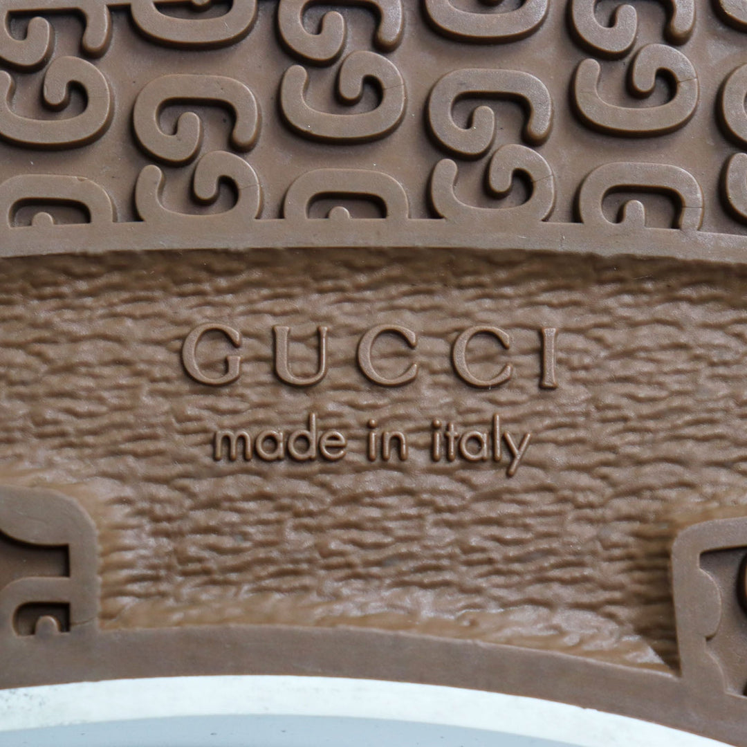 GUCCI Low cut sneakers 606111 GG jacquard denim multicolor Gucci Tennis 1977 mens 7+ Used Authentic