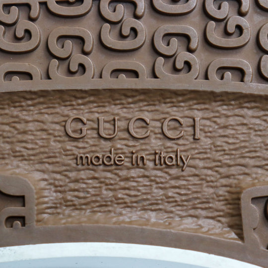 GUCCI Low cut sneakers 606111 GG jacquard denim multicolor Gucci Tennis 1977 mens 7+ Used Authentic