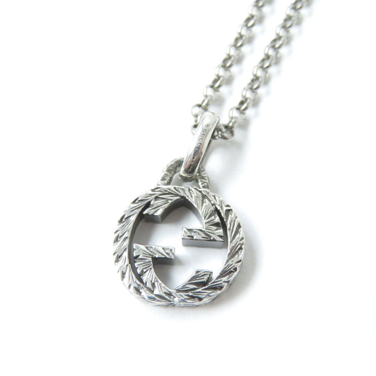 GUCCI Necklace Main�FAG925 Silver Arabesque Women Used Authentic