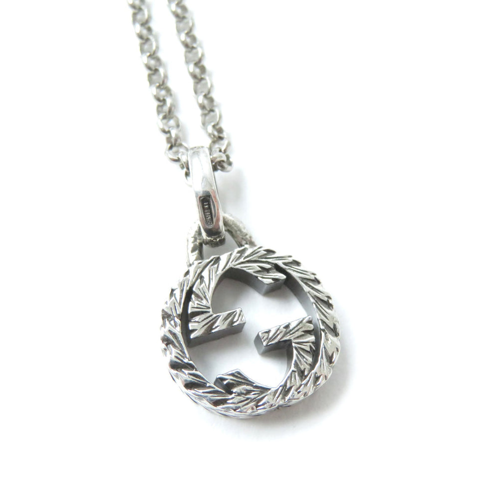 GUCCI Necklace Main�FAG925 Silver Arabesque Women Used Authentic