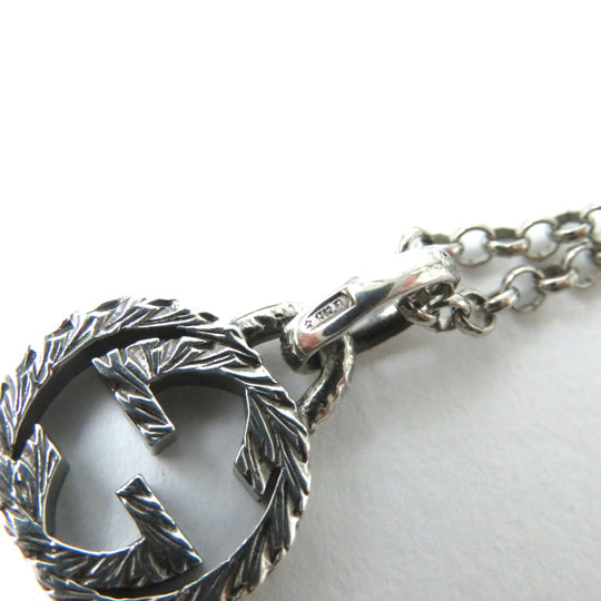 GUCCI Necklace Main�FAG925 Silver Arabesque Women Used Authentic