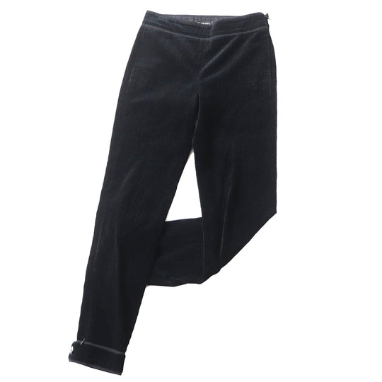 CHANEL Pants P44709 Main: 99% cotton, Main: 1% elastane (polyurethane) black Women 34 Used Authentic