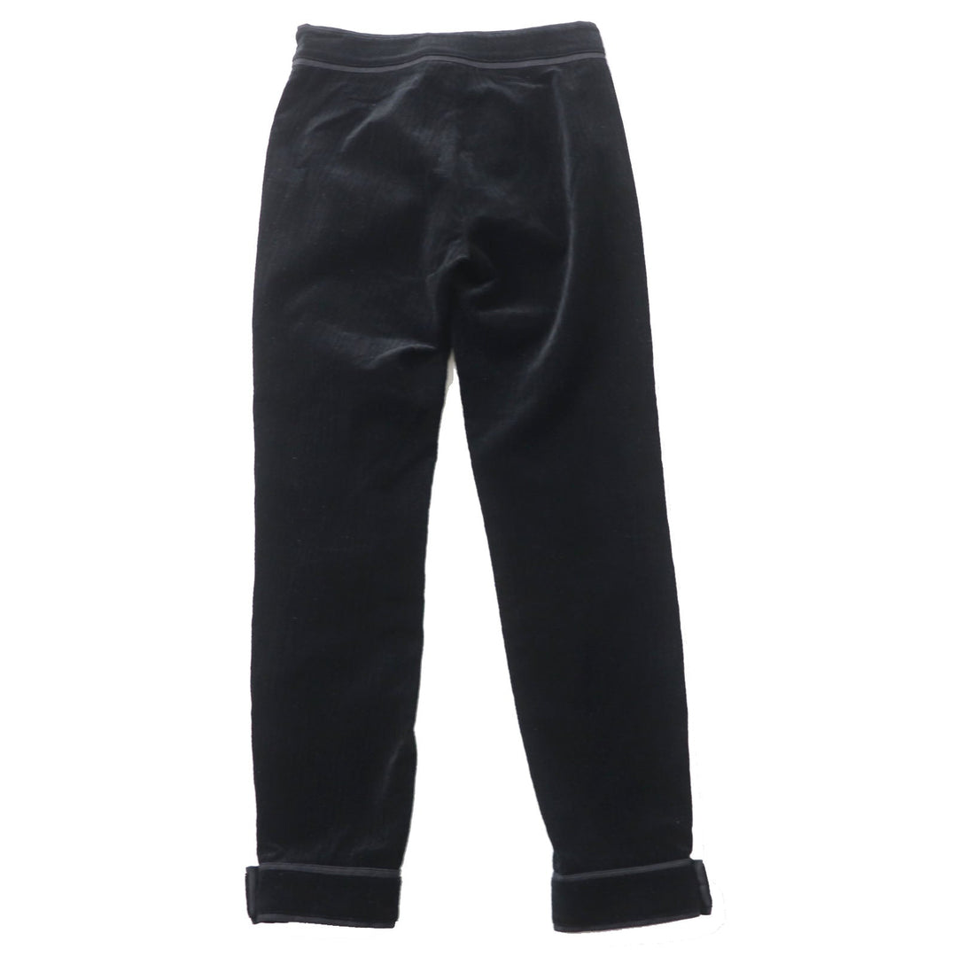 CHANEL Pants P44709 Main: 99% cotton, Main: 1% elastane (polyurethane) black Women 34 Used Authentic