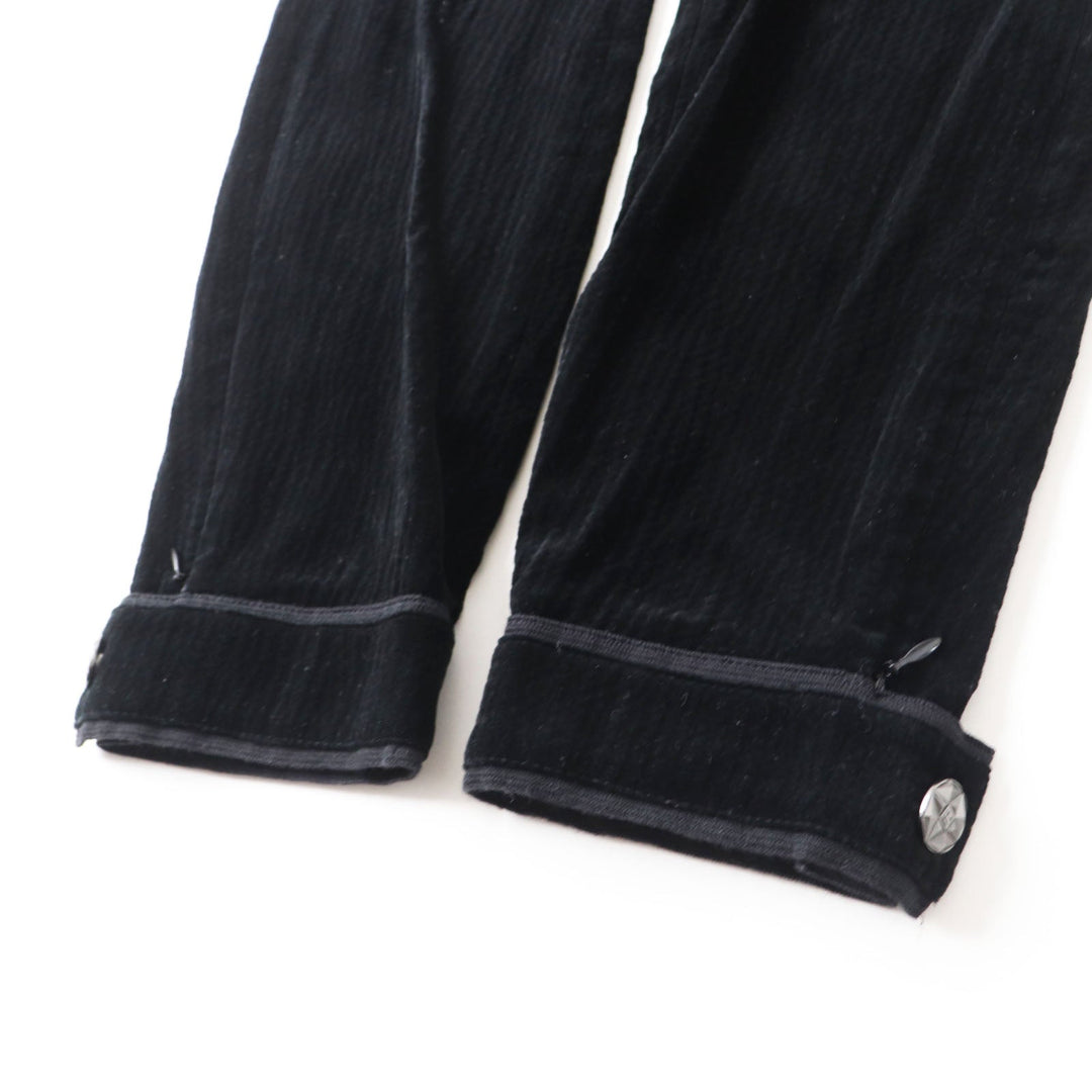 CHANEL Pants P44709 Main: 99% cotton, Main: 1% elastane (polyurethane) black Women 34 Used Authentic