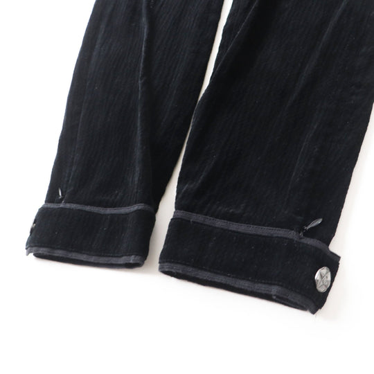 CHANEL Pants P44709 Main: 99% cotton, Main: 1% elastane (polyurethane) black Women 34 Used Authentic