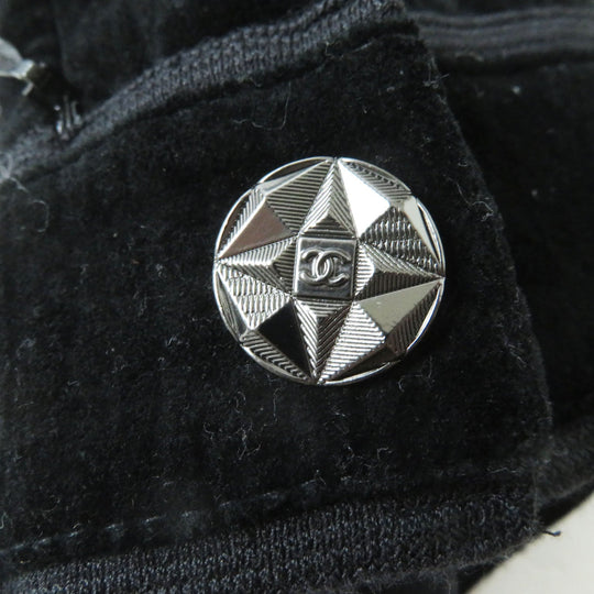 CHANEL Pants P44709 Main: 99% cotton, Main: 1% elastane (polyurethane) black Women 34 Used Authentic