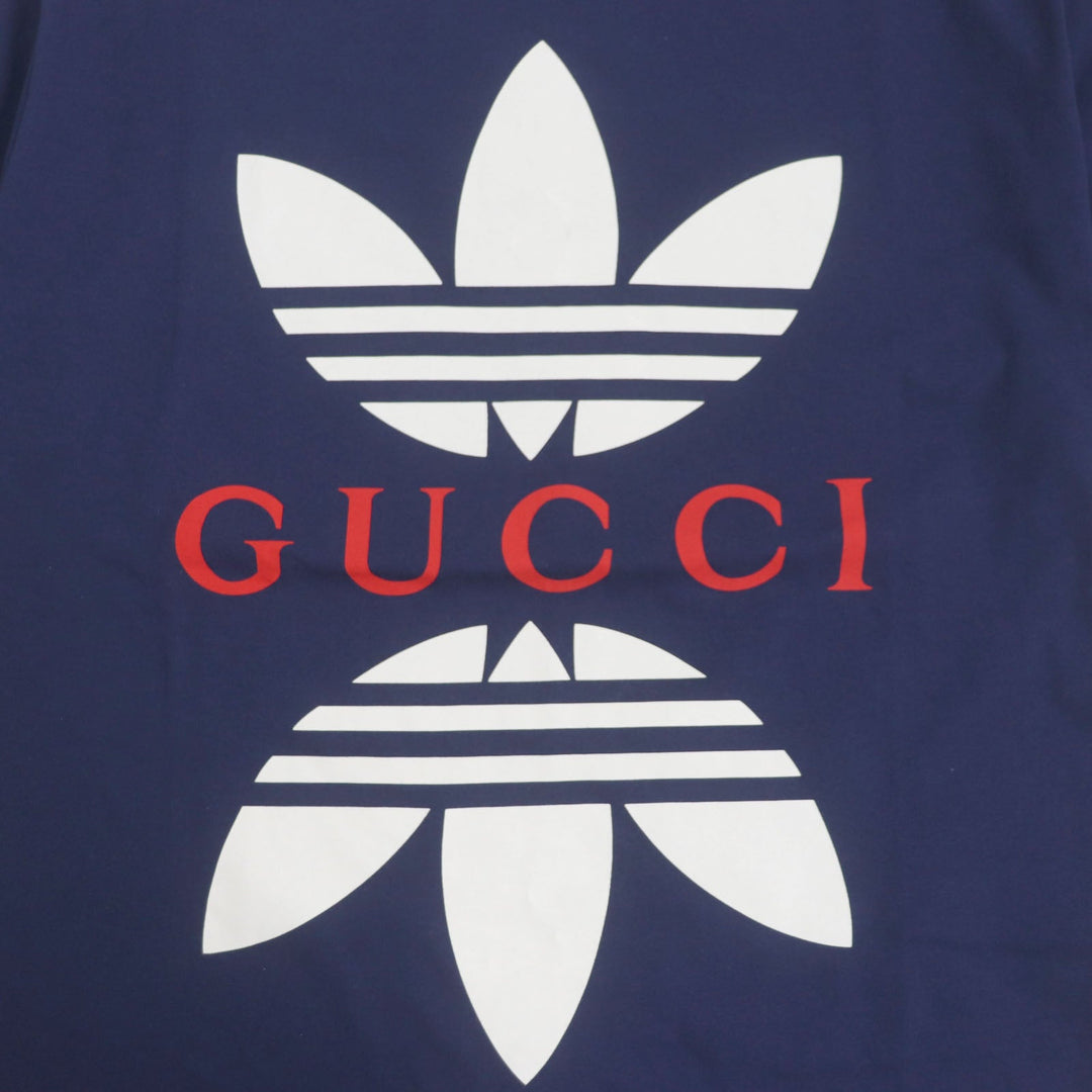 GUCCI Short sleeve T-shirt 548334 Main: 100% cotton Navy mens S Used Authentic