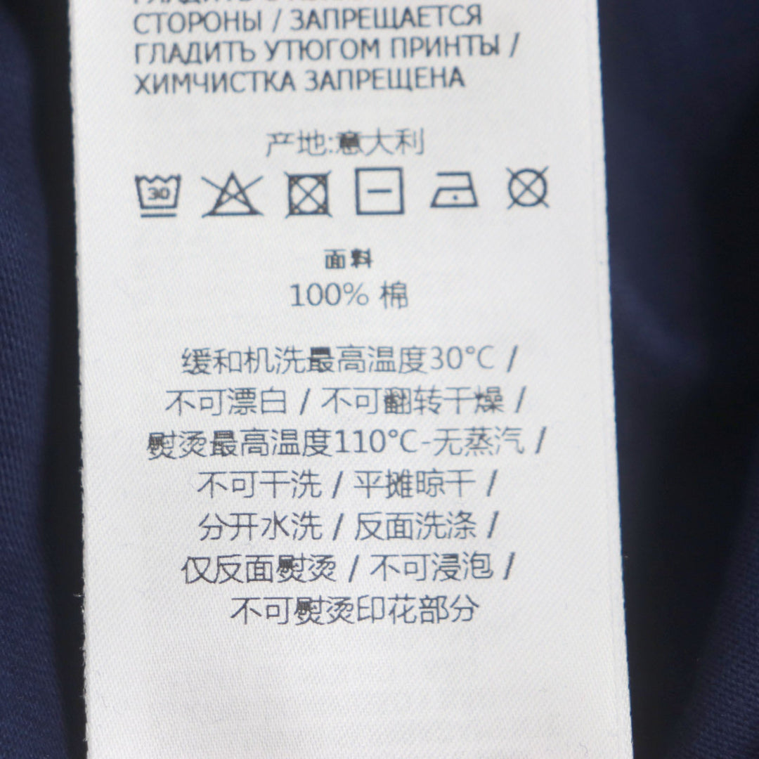 GUCCI Short sleeve T-shirt 548334 Main: 100% cotton Navy mens S Used Authentic