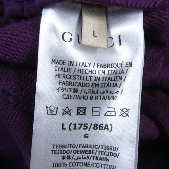 GUCCI Pants 671463 Main: 100% cotton, Part: 100% nylon purple mens L (170/86A) Used Authentic