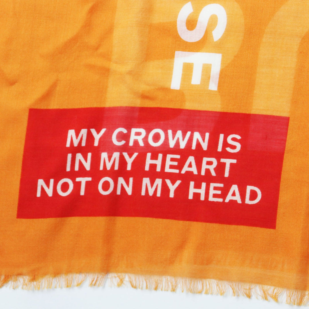 BURBERRY LONDON Stall 80174021 Main: 51% wool, Main: 49% silk Orange Women Used Authentic