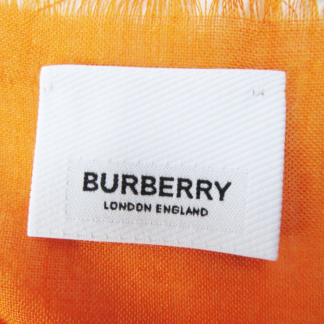 BURBERRY LONDON Stall 80174021 Main: 51% wool, Main: 49% silk Orange Women Used Authentic