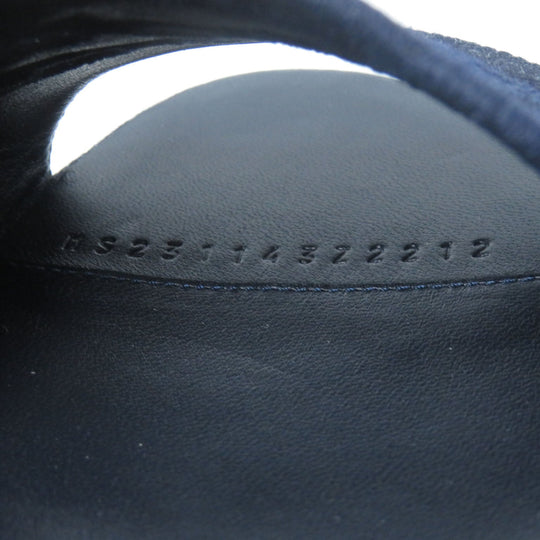 HERMES Sandals Main: Denim Indigo Gladys 45 Women 38 Used Authentic