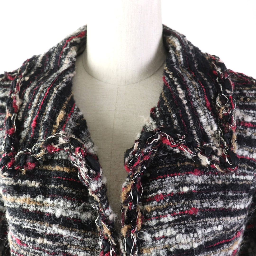 CHANEL setup P41820�EP41816 Outer material: 35% wool, Outer material: 32% cotton, Outer material: 19% alpaca, Outer material: 9% nylon, Outer material: 5% acrylic, Lining: 100% silk multicolor Women 38 Used Authentic