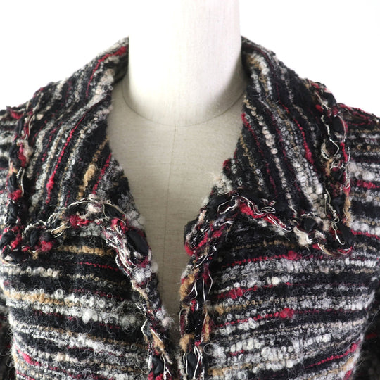 CHANEL setup P41820�EP41816 Outer material: 35% wool, Outer material: 32% cotton, Outer material: 19% alpaca, Outer material: 9% nylon, Outer material: 5% acrylic, Lining: 100% silk multicolor Women 38 Used Authentic