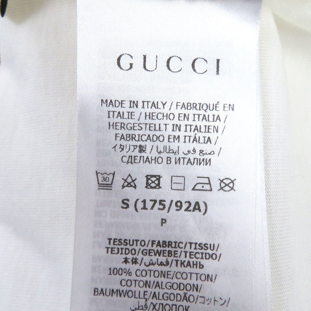 GUCCI Short sleeve T-shirt 548334 Main: 100% cotton white mens S (170/92A) Used Authentic