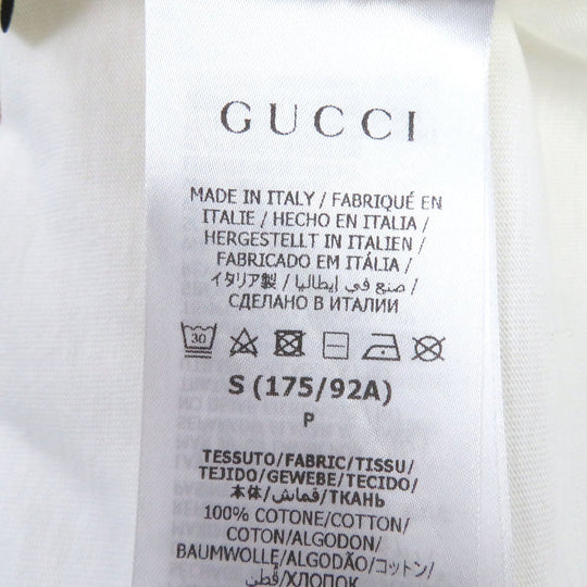 GUCCI Short sleeve T-shirt 548334 Main: 100% cotton white mens S (170/92A) Used Authentic