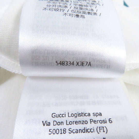 GUCCI Short sleeve T-shirt 548334 Main: 100% cotton white mens S (170/92A) Used Authentic