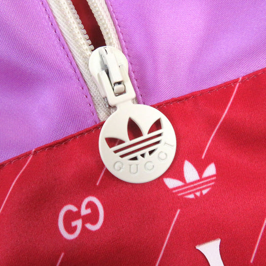 GUCCI Mountain Hoodie 691429 Main: 100% acetate, Main2: 100% polyester, Main3: 100% nylon, Applique: 65% rayon, 35% cotton, Leather: Cowhide multicolor mens 44 Used Authentic