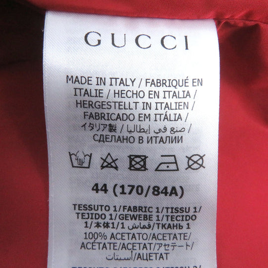 GUCCI Mountain Hoodie 691429 Main: 100% acetate, Main2: 100% polyester, Main3: 100% nylon, Applique: 65% rayon, 35% cotton, Leather: Cowhide multicolor mens 44 Used Authentic