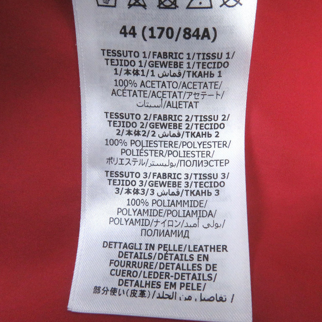 GUCCI Mountain Hoodie 691429 Main: 100% acetate, Main2: 100% polyester, Main3: 100% nylon, Applique: 65% rayon, 35% cotton, Leather: Cowhide multicolor mens 44 Used Authentic