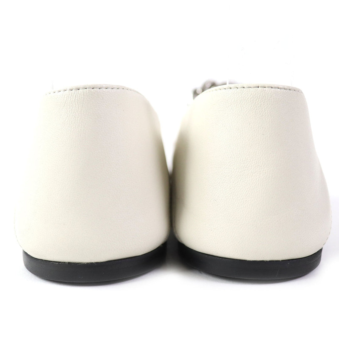 GUCCI pumps 621161 Main: Leather Ivory Women 35 1/2 Used Authentic