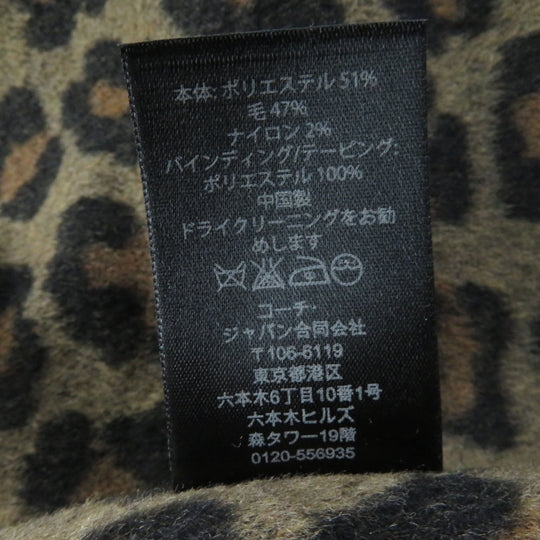 COACH trench coat F86233 Main: 68% cotton, Main: 32% polyester, Lining: 100% polyester, Fur: Mouton, Part: Leather, Lining: (Sleeve lining) 100% cotton Liner: 51% polyester, 2% nylon, 47% wool Part: 100% polyester beige Women S Used Authentic