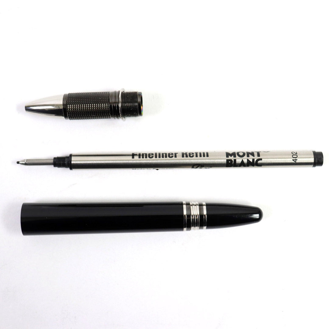 MONTBLANC Ballpoint pen resin Black Silver Starwalker mens(Unisex) Used Authentic