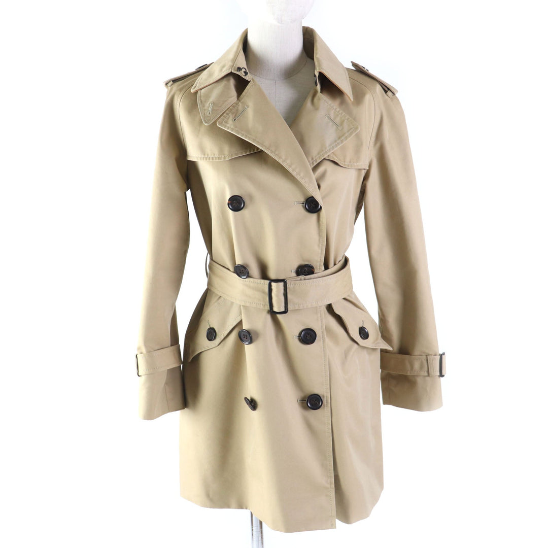 COACH trench coat F21800 Outer: 68% cotton, Outer: 32% polyester, Lining: 100% polyester, Part: leather beige Women XS Used Authentic