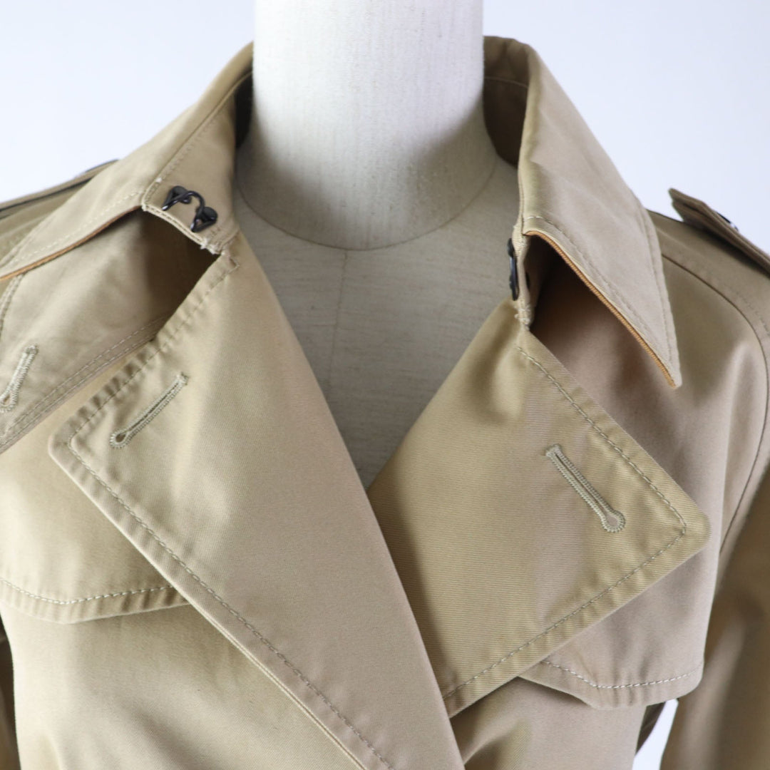 COACH trench coat F21800 Outer: 68% cotton, Outer: 32% polyester, Lining: 100% polyester, Part: leather beige Women XS Used Authentic