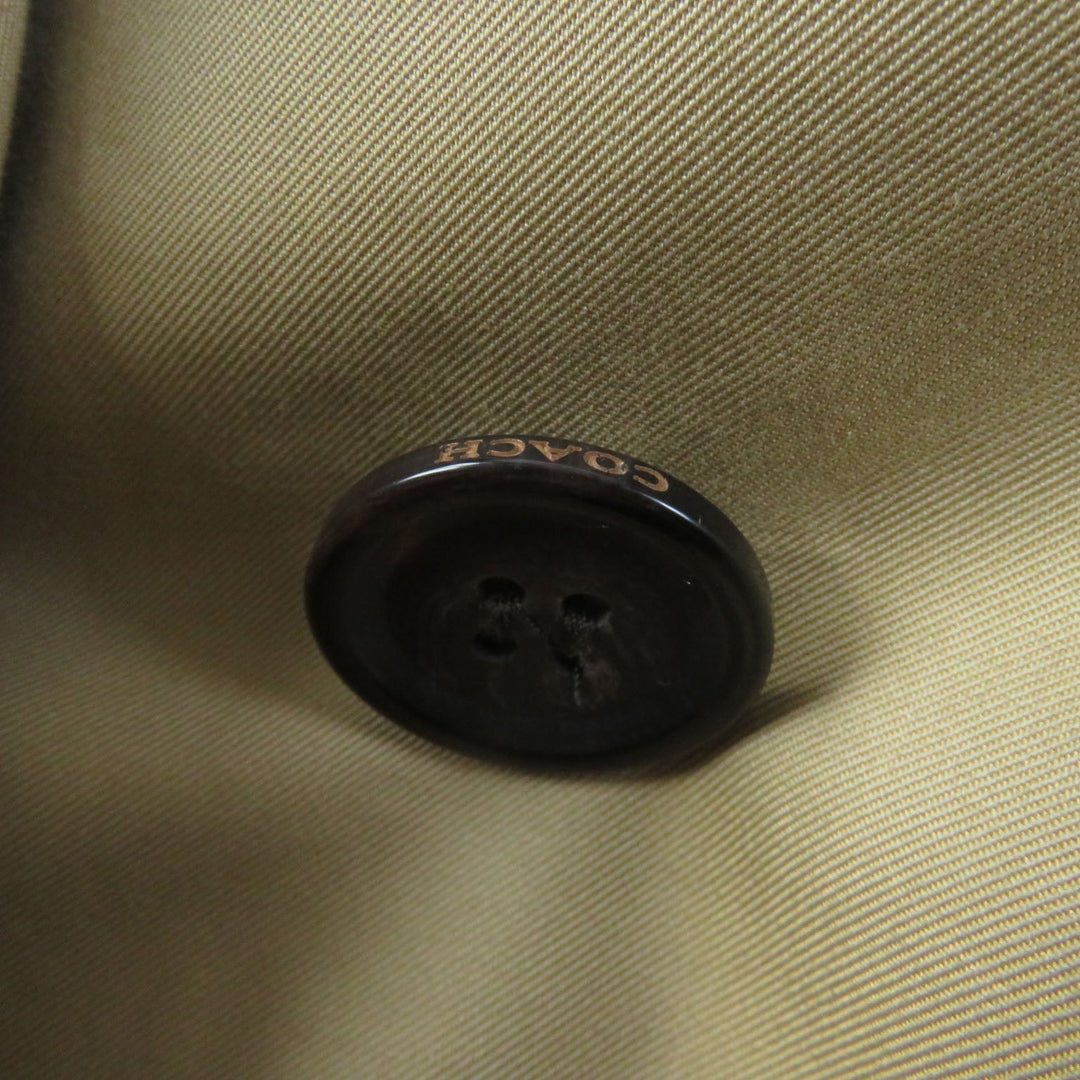 COACH trench coat F21800 Outer: 68% cotton, Outer: 32% polyester, Lining: 100% polyester, Part: leather beige Women XS Used Authentic