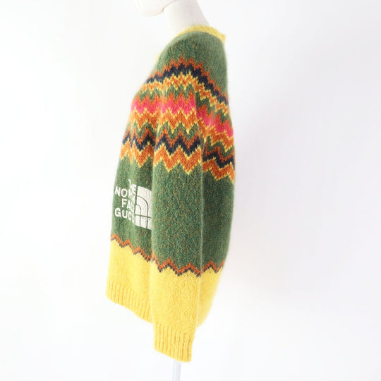 GUCCI knit 671690 Main: 67% mohair, Main: 28% nylon, Main: 5% wool, Part: 50% acrylic, Part: 50% wool Multi Women M (170/92Y) Used Authentic