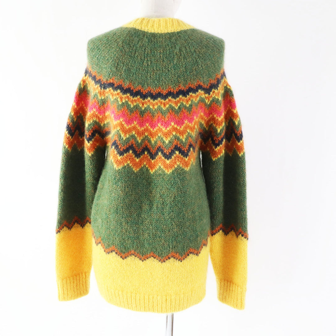 GUCCI knit 671690 Main: 67% mohair, Main: 28% nylon, Main: 5% wool, Part: 50% acrylic, Part: 50% wool Multi Women M (170/92Y) Used Authentic