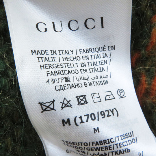 GUCCI knit 671690 Main: 67% mohair, Main: 28% nylon, Main: 5% wool, Part: 50% acrylic, Part: 50% wool Multi Women M (170/92Y) Used Authentic