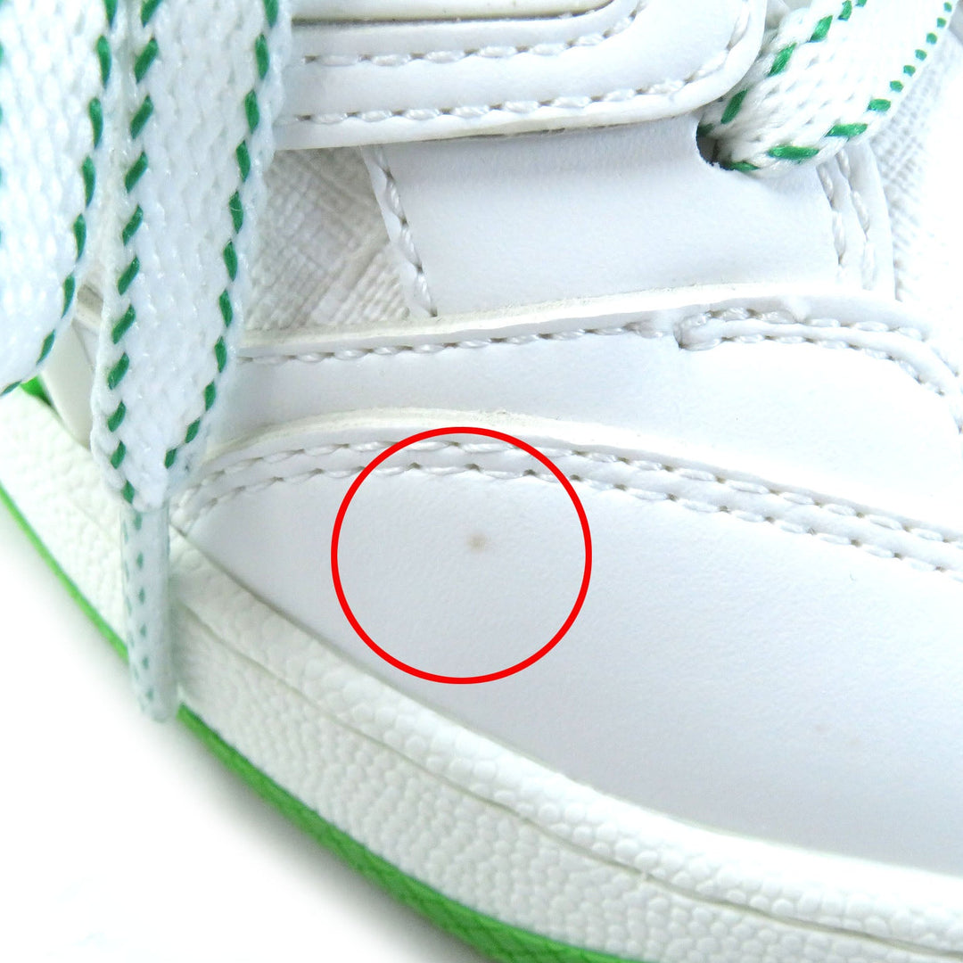 GUCCI Low cut sneakers 700290 PVC, Leather White green Women 35 Used Authentic