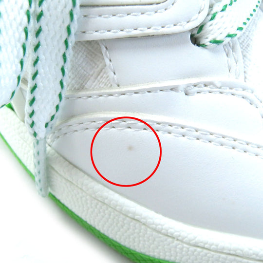 GUCCI Low cut sneakers 700290 PVC, Leather White green Women 35 Used Authentic