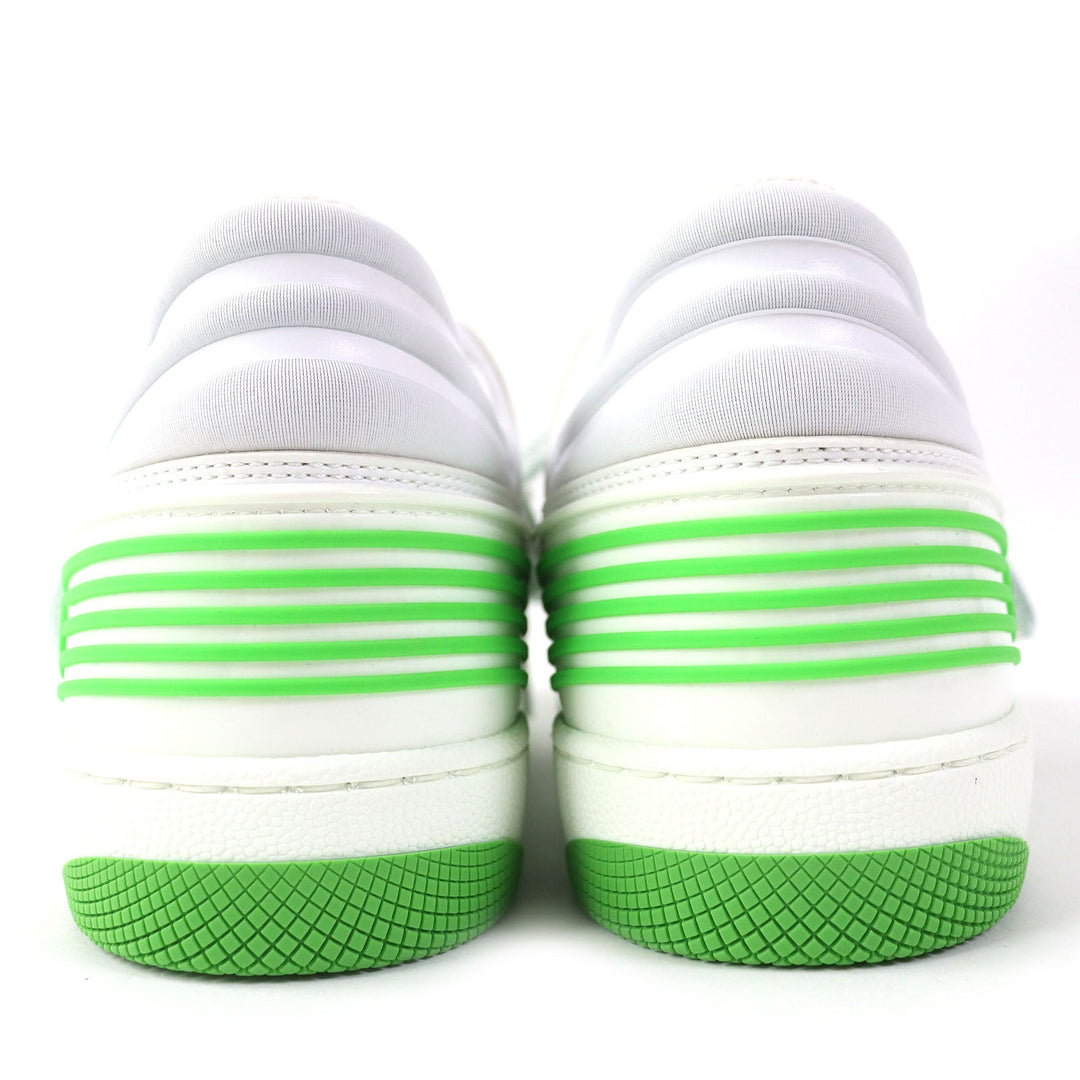 GUCCI Low cut sneakers 700290 PVC, Leather White green Women 35 Used Authentic