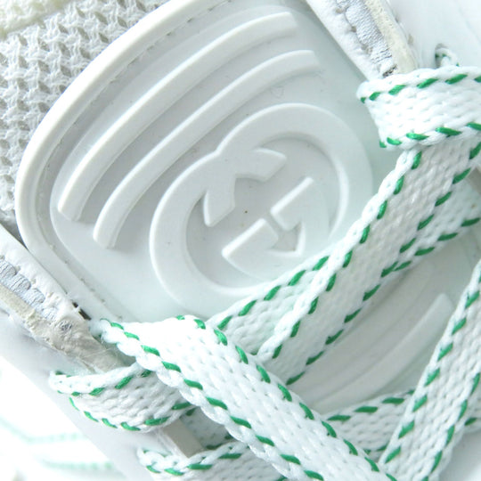 GUCCI Low cut sneakers 700290 PVC, Leather White green Women 35 Used Authentic