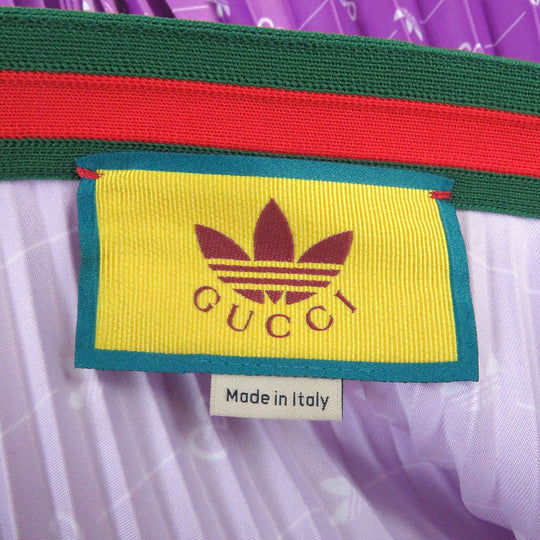 GUCCI Pleated skirt 696770 Main: 100% polyester, Part: 100% nylon purple Women 42 Used Authentic