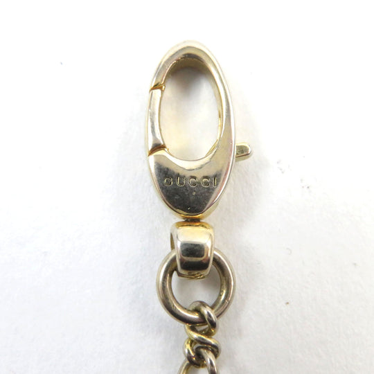 GUCCI Necklace Main: Gold Plated Part: Color Stone Gold green 412885 mens Used Authentic