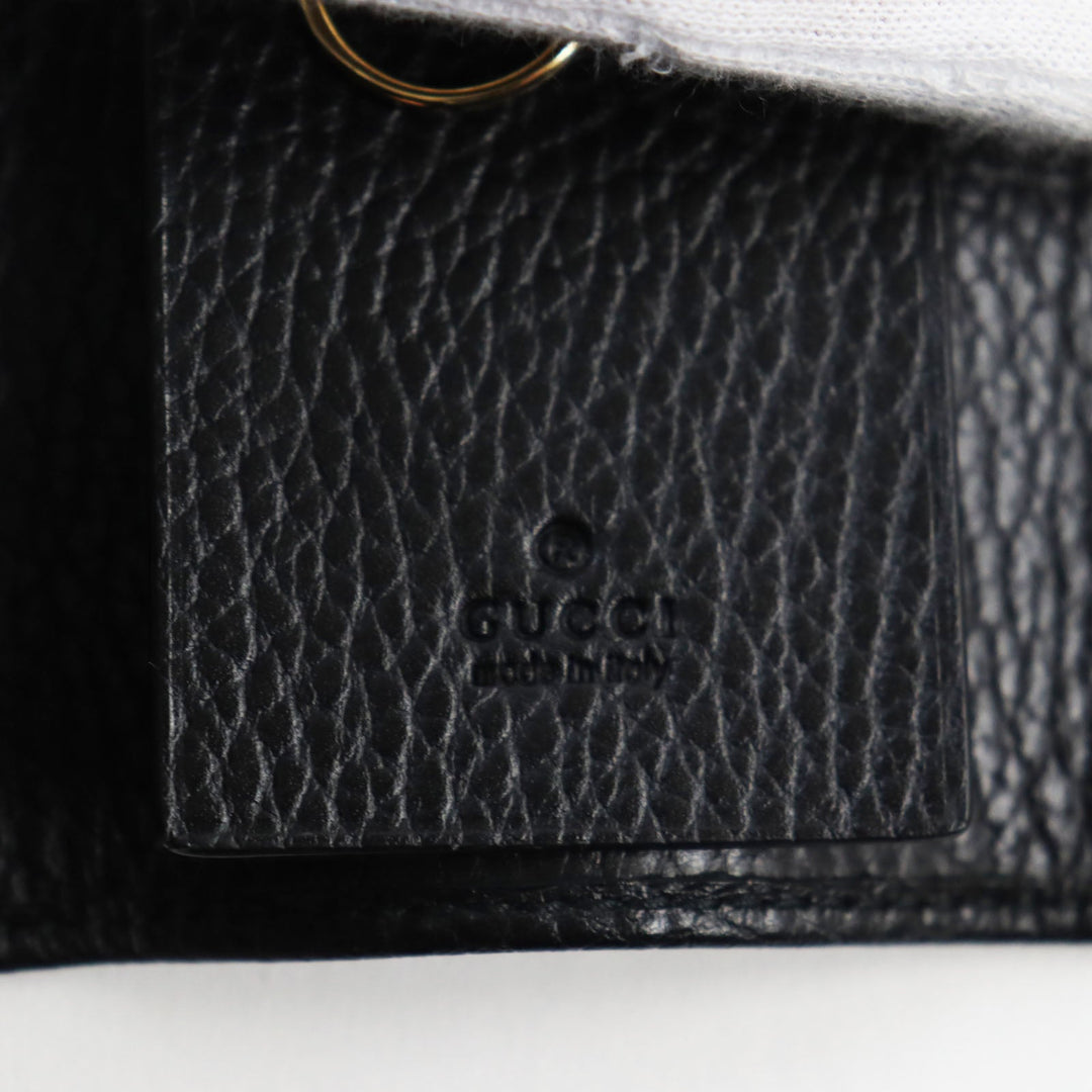 GUCCI Key case Key holder  456118 Main: Leather black mens Used Authentic