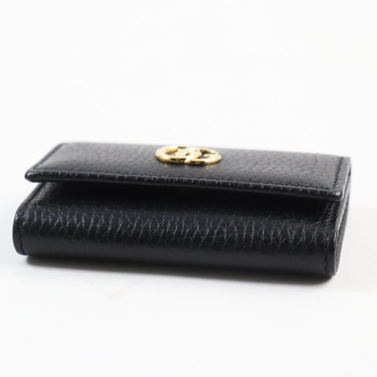 GUCCI Key case Key holder  456118 Main: Leather black mens Used Authentic
