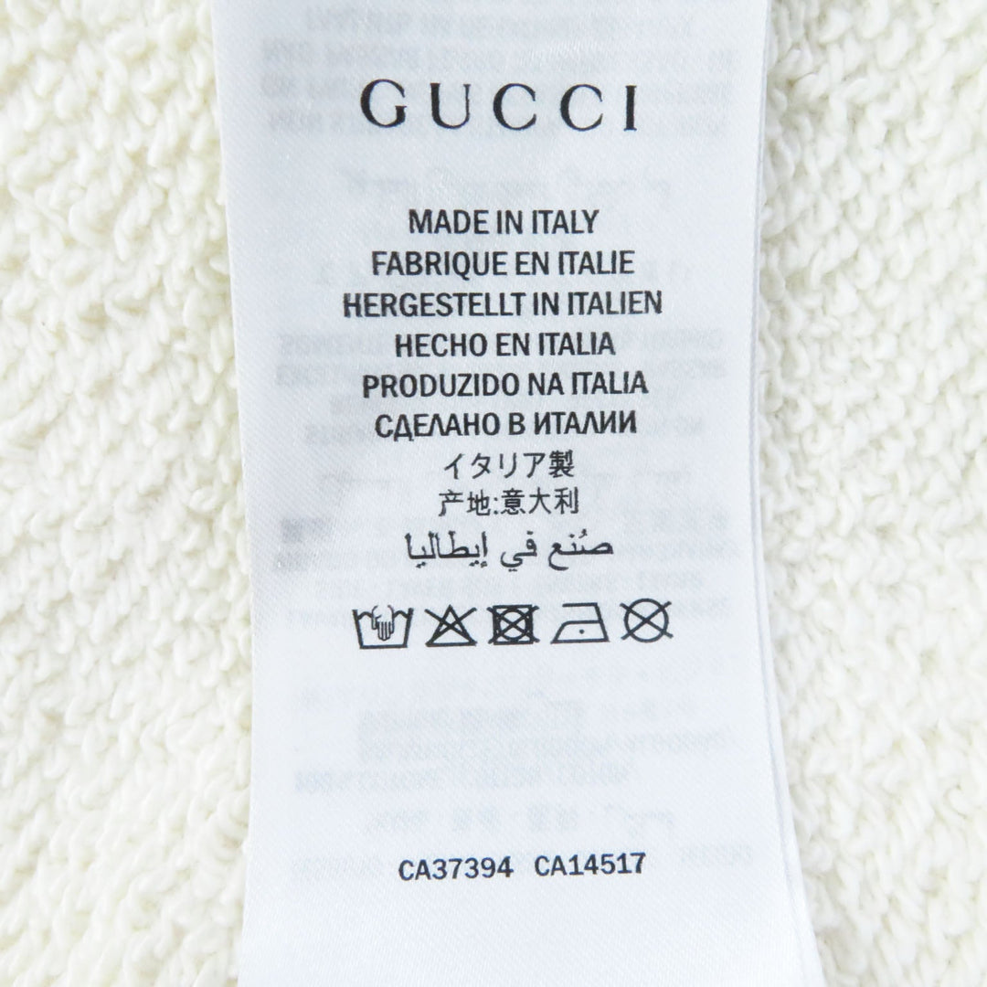 GUCCI Hoodie 469251 Main: 100% cotton Ivory Women XS Used Authentic