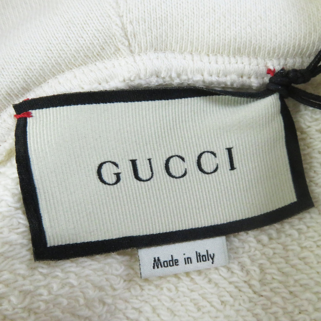 GUCCI Hoodie 469251 Main: 100% cotton Ivory Women XS Used Authentic