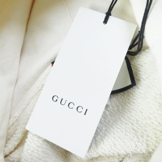 GUCCI Hoodie 469251 Main: 100% cotton Ivory Women XS Used Authentic